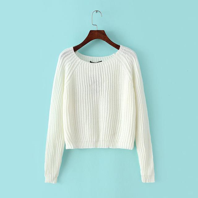 Casual Sexy Women Pullover Sweater