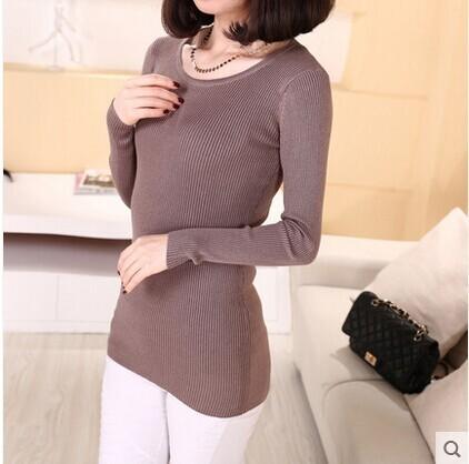 Long-Sleeve Knitted Sweater