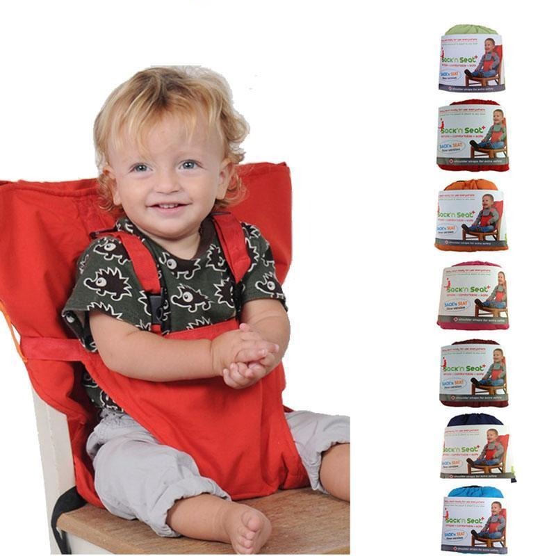 Portable Infant High chair Dining Foldable Baby Safety Seat With Belt