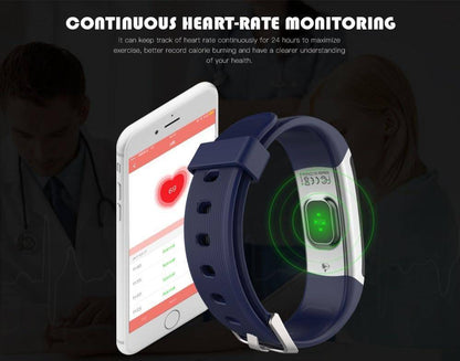 Fitness Tracker With Heart Rate Monitor - Waterproof Smart Wristband With Color Screen