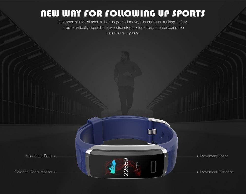 Fitness Tracker With Heart Rate Monitor - Waterproof Smart Wristband With Color Screen