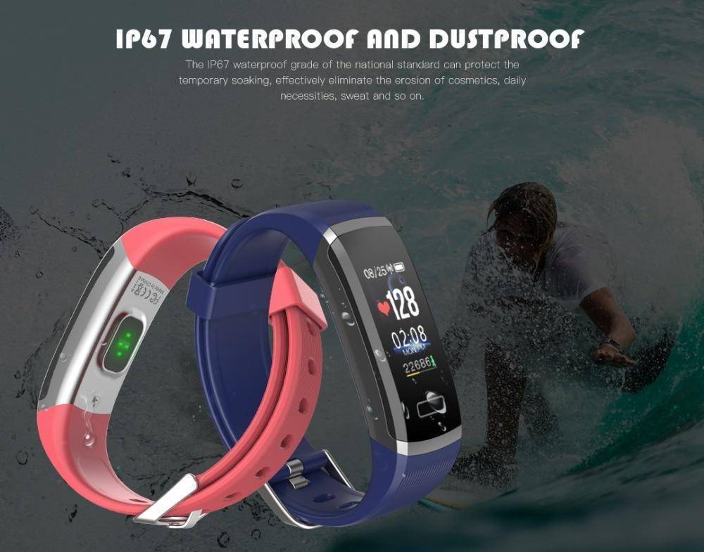 Fitness Tracker With Heart Rate Monitor - Waterproof Smart Wristband With Color Screen