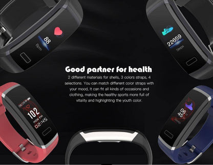 Fitness Tracker With Heart Rate Monitor - Waterproof Smart Wristband With Color Screen