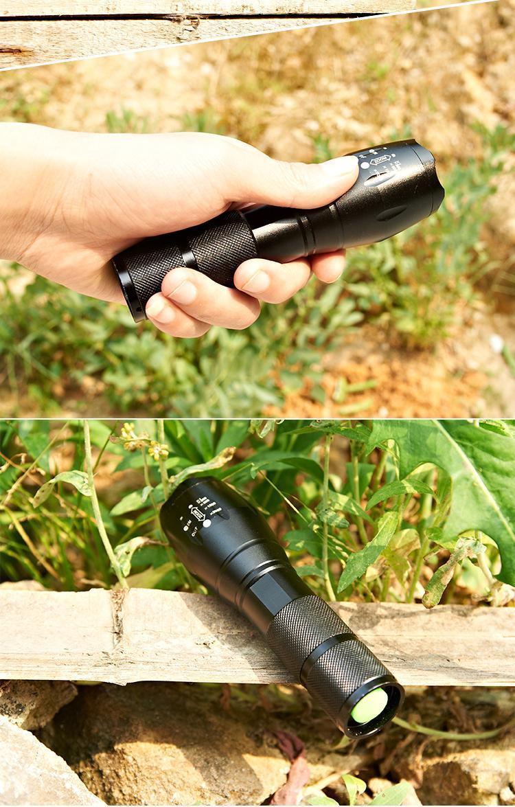 LED Rechargeable Flashlight Pocketman XML T6 linterna torch 4000 lumens 18650 Battery Outdoor Camping Powerful Led Flashlight