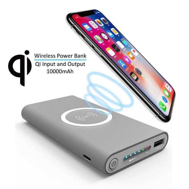 Qi Wireless Power Bank Charger For iPhone and Android