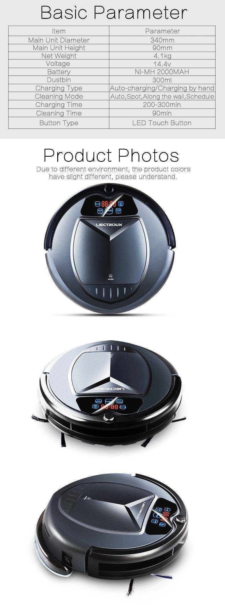Wet and Dry Robot Vacuum Cleaner