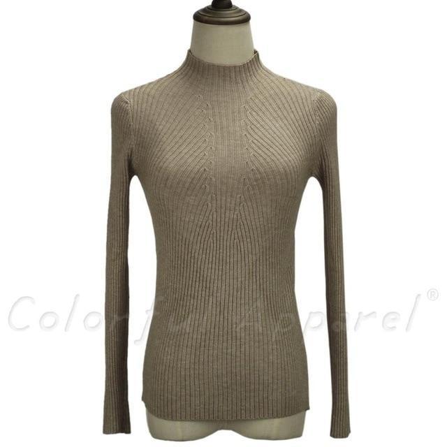 Women Turtleneck Knitted Sweater