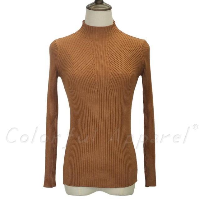 Women Turtleneck Knitted Sweater