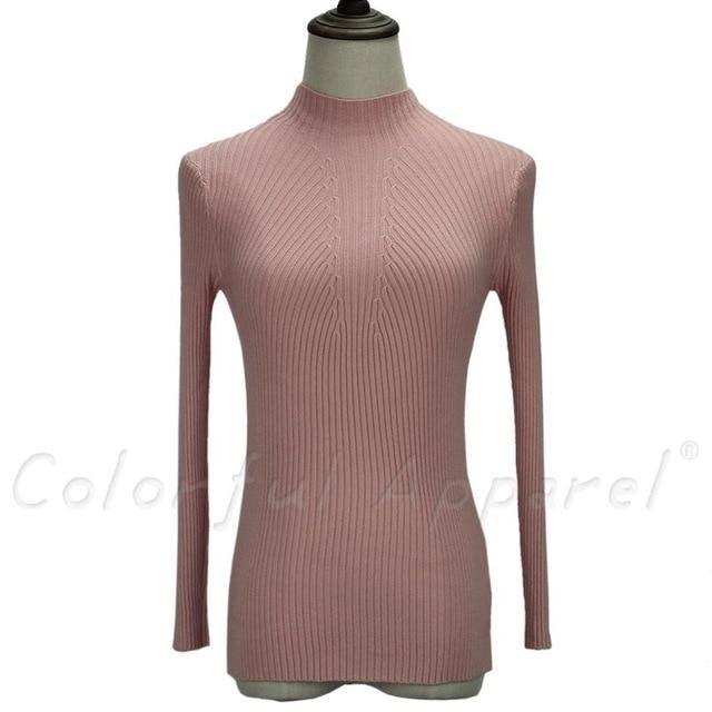 Women Turtleneck Knitted Sweater