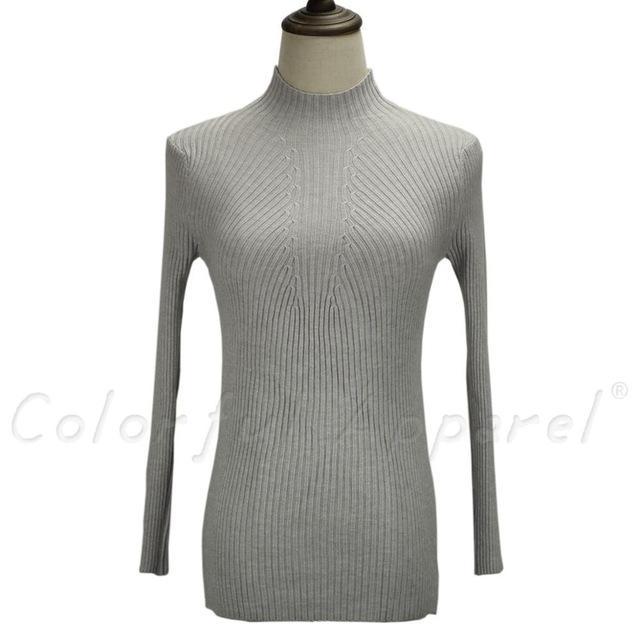 Women Turtleneck Knitted Sweater