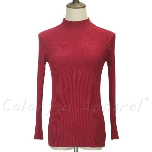 Women Turtleneck Knitted Sweater