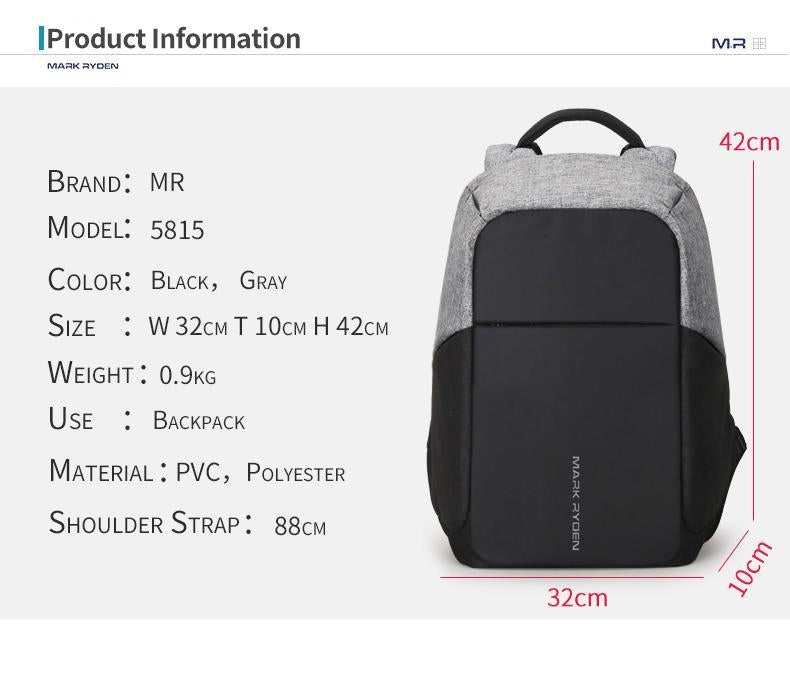 Multi-function Anti-thief Laptop Backpack