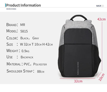 Multi-function Anti-thief Laptop Backpack