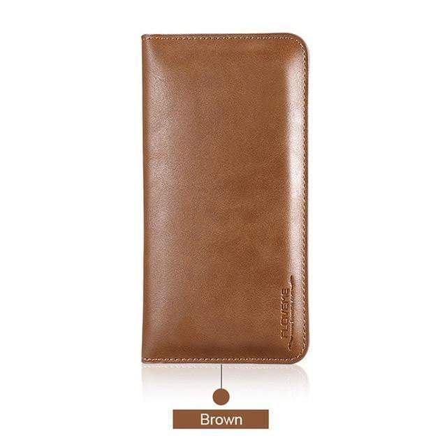 FLOVEME Universal Genuine Leather Wallet Case