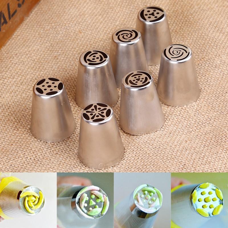 7PCS Russian Tulip Icing Piping Nozzle