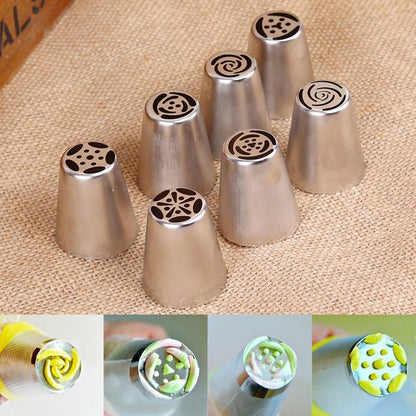 7PCS Russian Tulip Icing Piping Nozzle