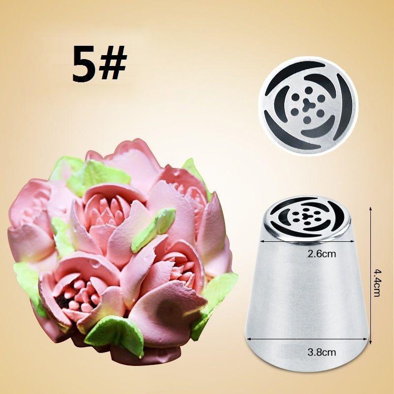 7PCS Russian Tulip Icing Piping Nozzle