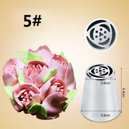 7PCS Russian Tulip Icing Piping Nozzle