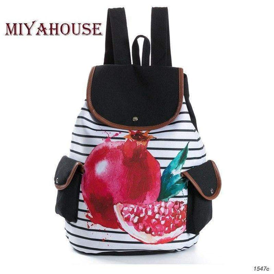 Colorful Fruit Design Backpacks