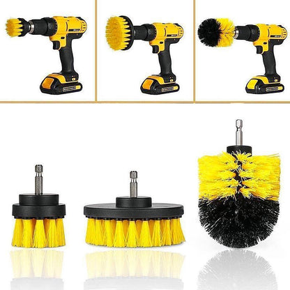 3Pcs Power Scrubber Brush Drill Attachable Set