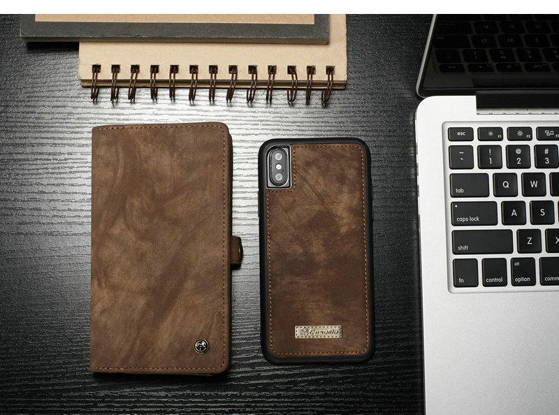 All-In-One Handmade Trifold Leather Removable iPhone Wallet