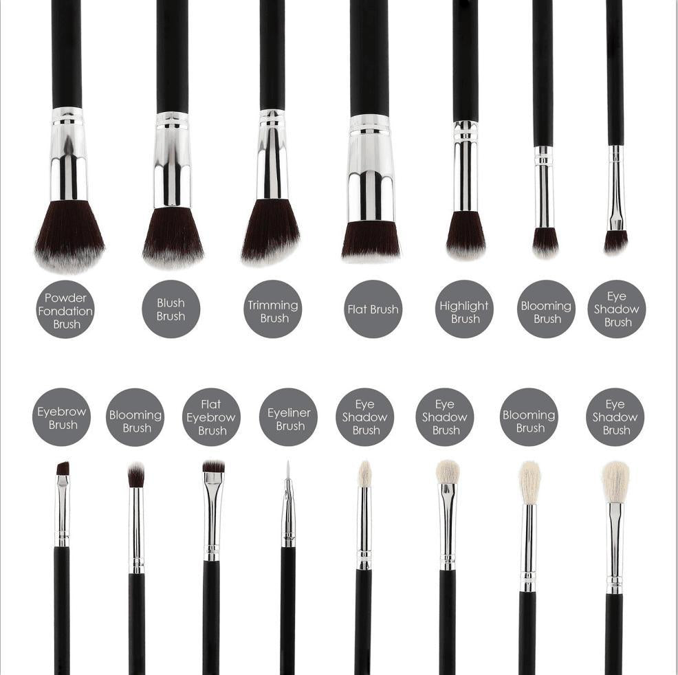 FLAWLESS 15Pcs Blending Cosmetic Shadow Make Up Brushes