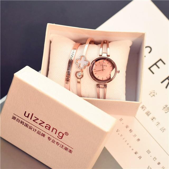 Delicate Luxury Elegant Women Watch With Bracelet