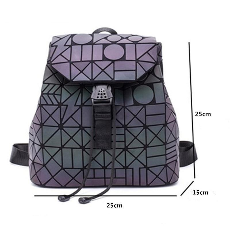 Luminous Geometric Backpack Women Bag Backpack