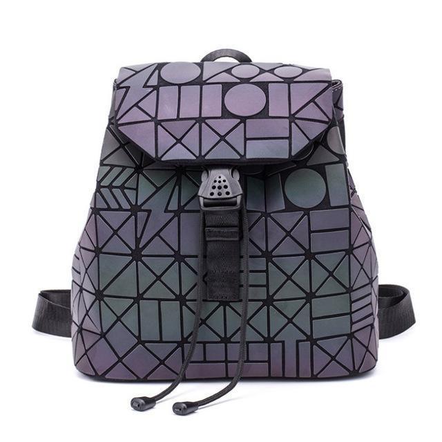 Luminous Geometric Backpack Women Bag Backpack