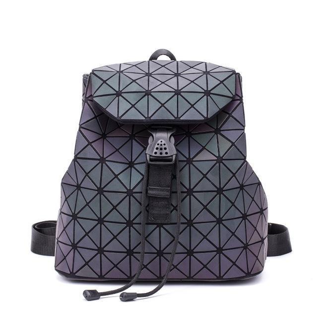 Luminous Geometric Backpack Women Bag Backpack