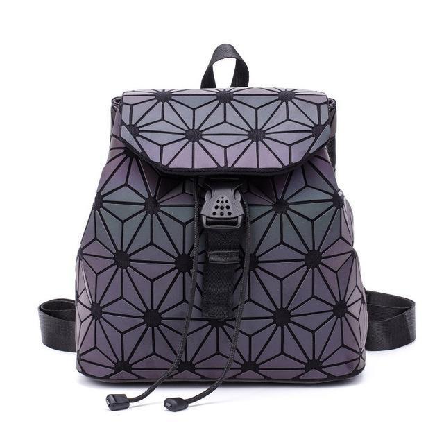 Luminous Geometric Backpack Women Bag Backpack