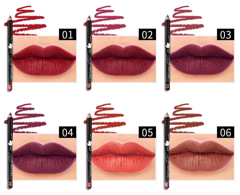 12 Colors Multi-functional Lipliner Pencil