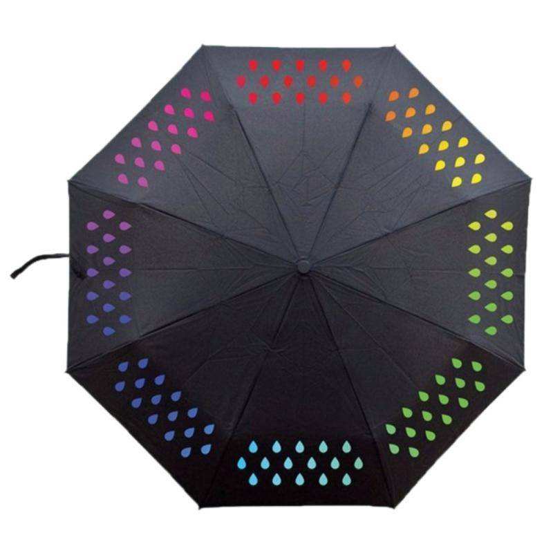 Tri-fold Magical Color Changing Umbrella