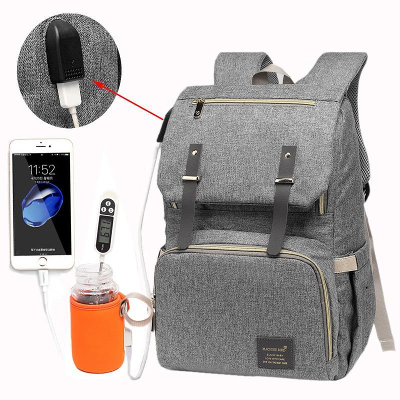 USB Charger Laptop Diaper Bag