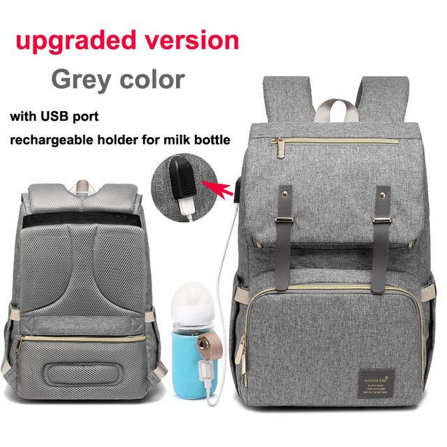 USB Charger Laptop Diaper Bag