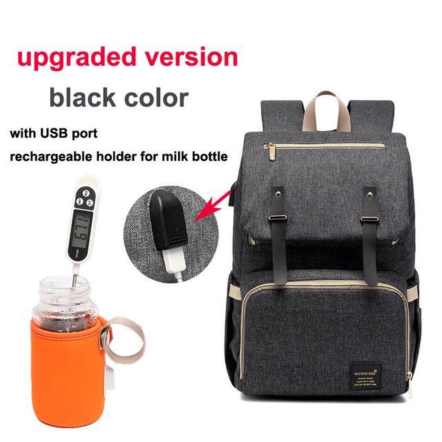 USB Charger Laptop Diaper Bag