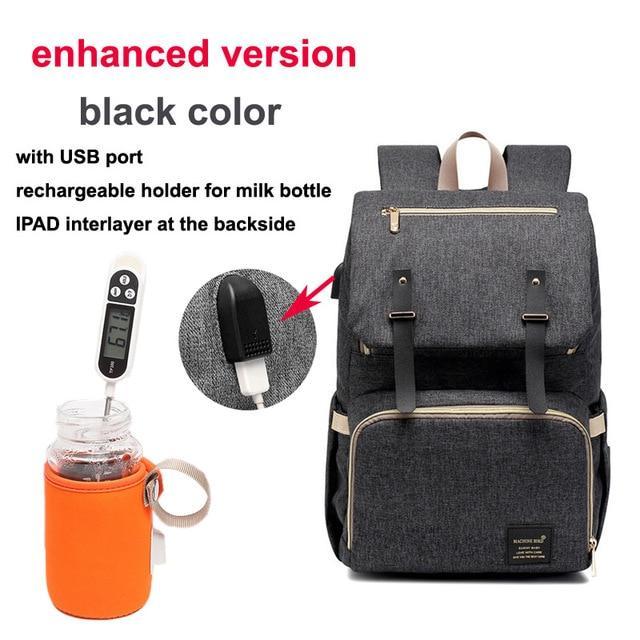 USB Charger Laptop Diaper Bag