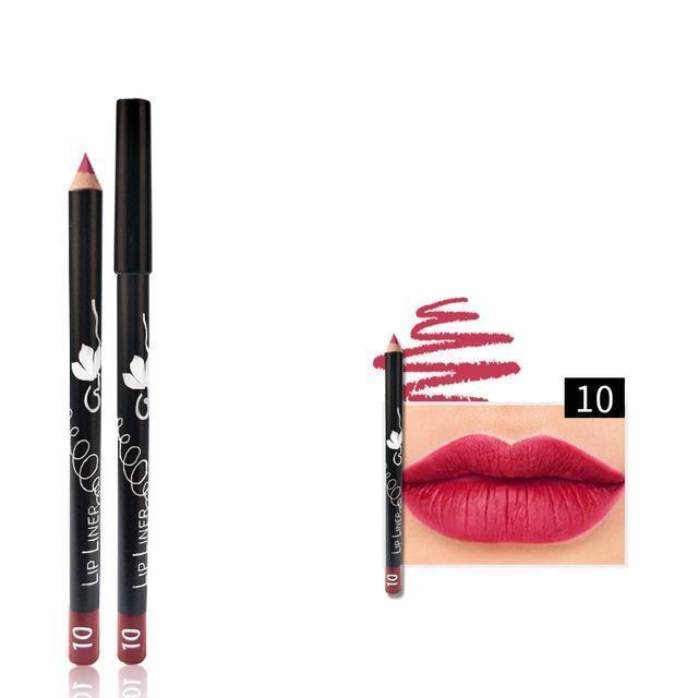 12 Colors Multi-functional Lipliner Pencil