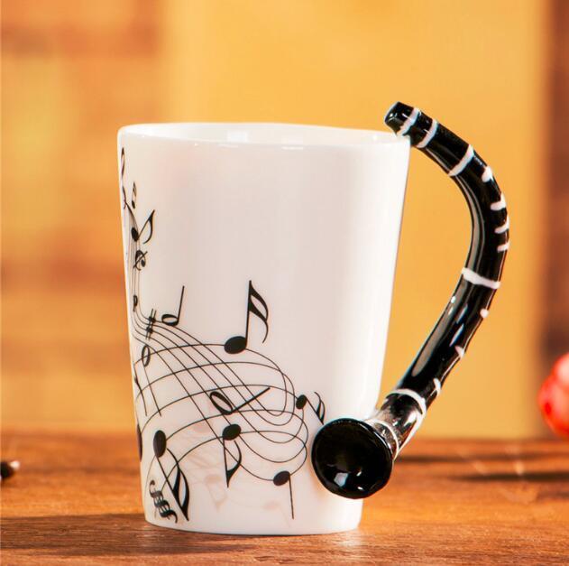 Novelty Guitar Ceramic Mug