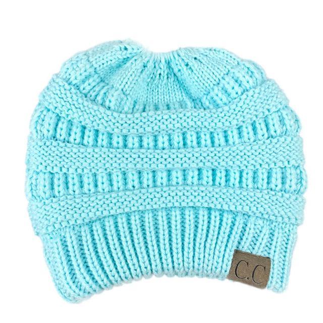 Soft Knit Beanie That's PERFECT for Ponytails & Buns