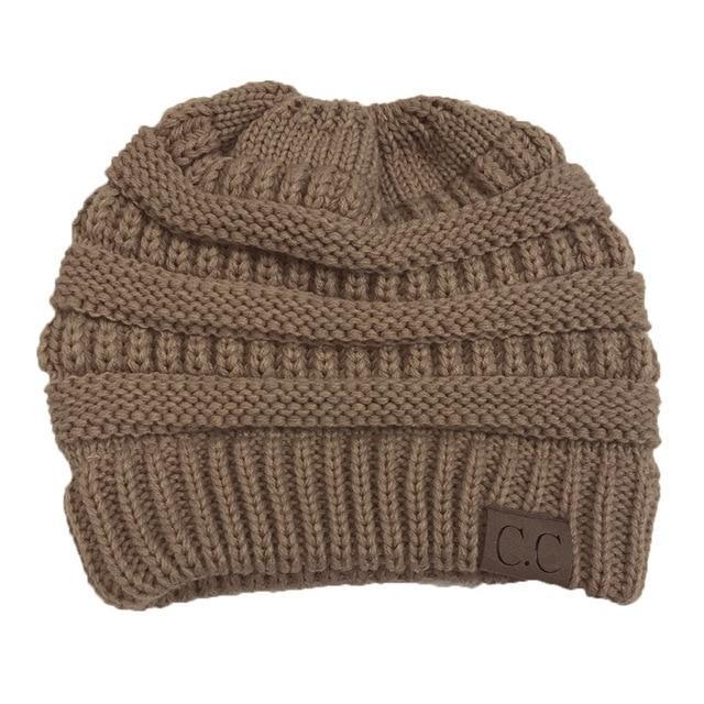 Soft Knit Beanie That's PERFECT for Ponytails & Buns