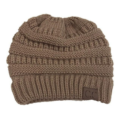 Soft Knit Beanie That's PERFECT for Ponytails & Buns