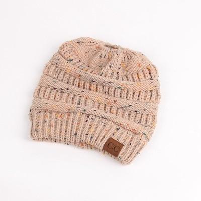 Soft Knit Beanie That's PERFECT for Ponytails & Buns