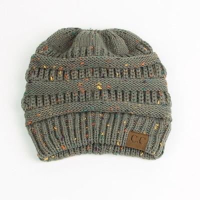 Soft Knit Beanie That's PERFECT for Ponytails & Buns