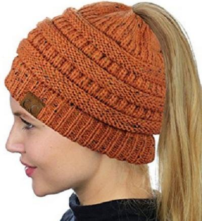 Soft Knit Beanie That's PERFECT for Ponytails & Buns