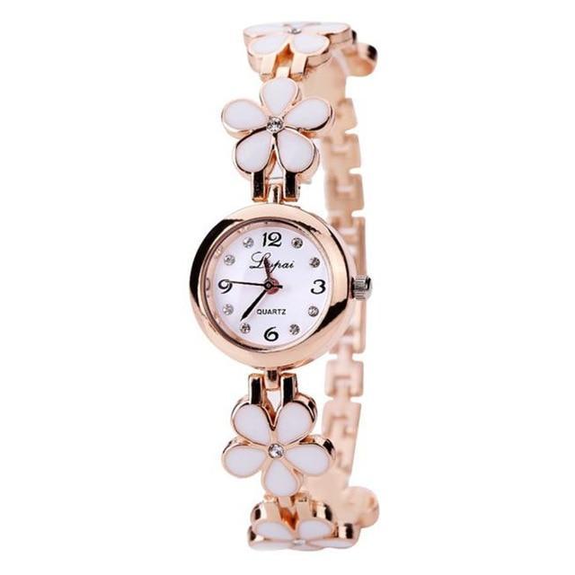 Exclusive Flower Band Delicate Women Gift Watch