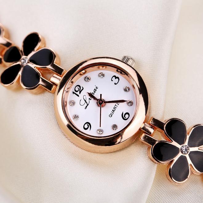 Exclusive Flower Band Delicate Women Gift Watch