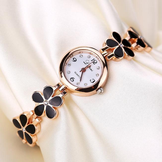 Exclusive Flower Band Delicate Women Gift Watch