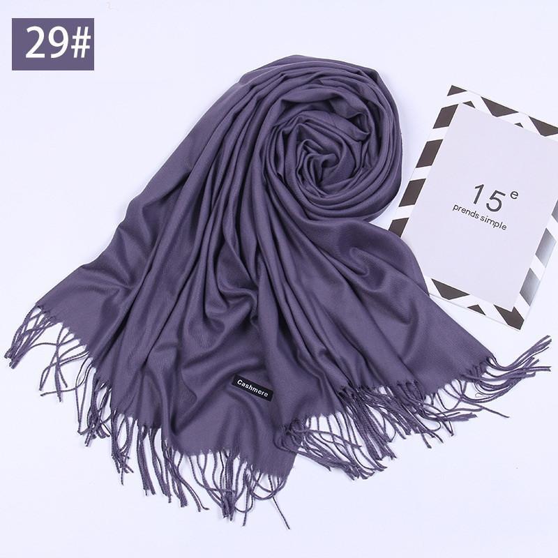 Black Series Super Soft Warm Scarf with Tassel