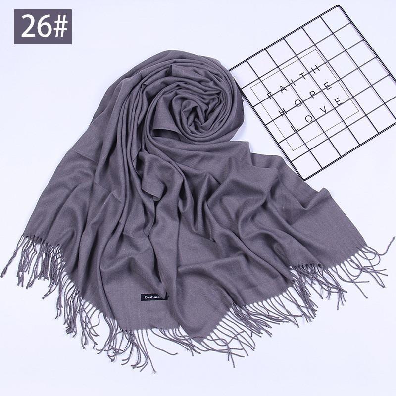 Black Series Super Soft Warm Scarf with Tassel